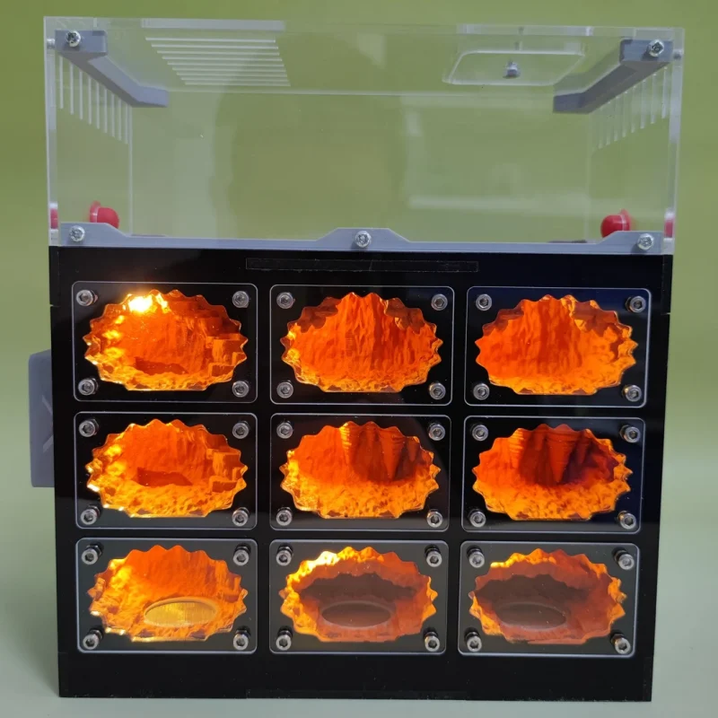 Ant Farm Habitat with LED Light – Educational Ecosystem Observation Kit for Kids