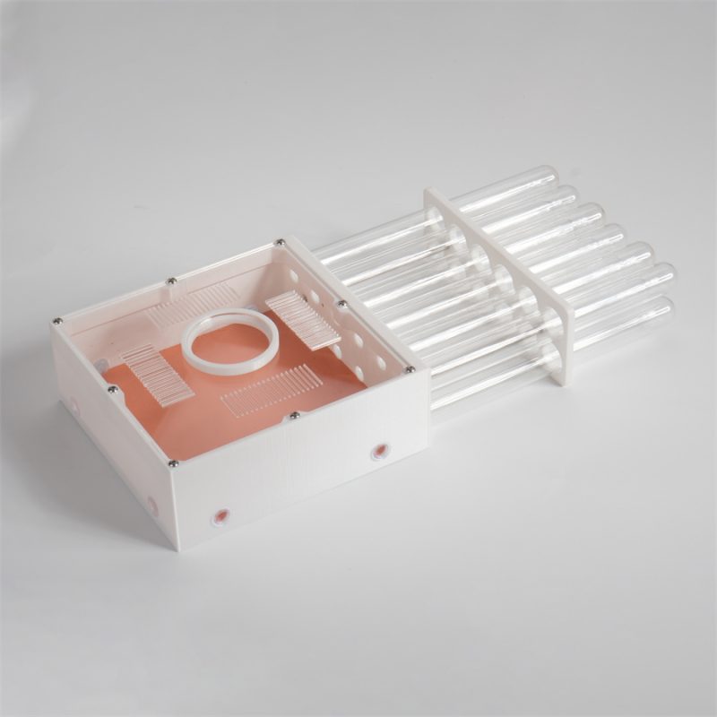 Professional Ant Farm Test Tube Nest, Clear Acrylic, 12 Tubes 20x200mm, Large Foraging Area with 6 Extension Ports