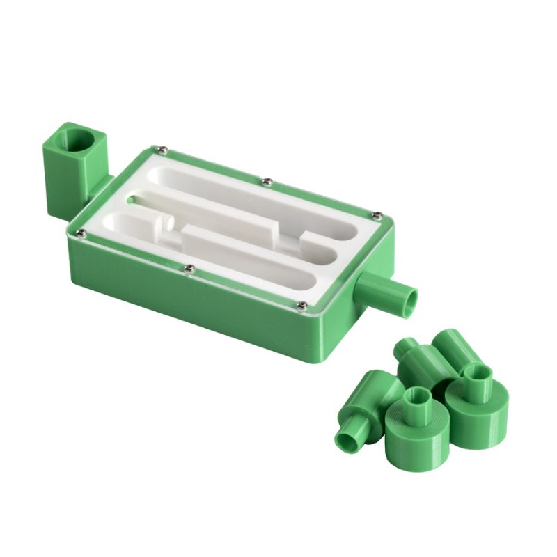 Ant Farm Observation Nest with Water Feeder, Green and White, 3-Channel Design with 10mm, 15mm, 20mm Extension Connectors